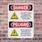 Signmission Do Not Store Flammable Materials Bilingual Danger Sign, Plastic, 10in W x 14in L, 2PK OS-2PACK-DS-P-1014-VS-1174 - alternate 6